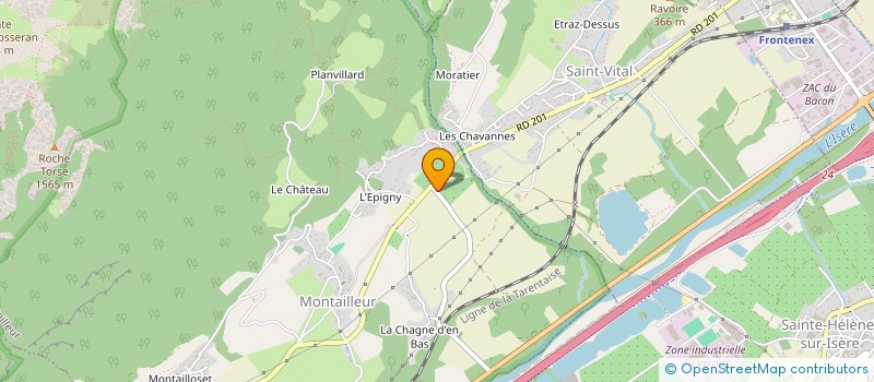 localisation de l'entreprise LA MONTAZ  MONTAILLEUR