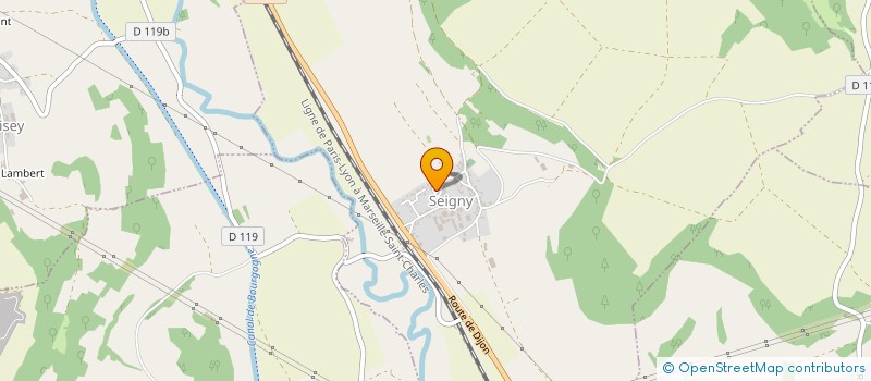 localisation de l'entreprise LA MONTBARDOISE  SEIGNY