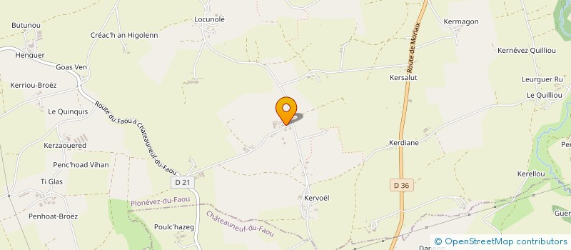 localisation de l'entreprise LA MONTBELIARDE à PLONEVEZ-DU-FAOU