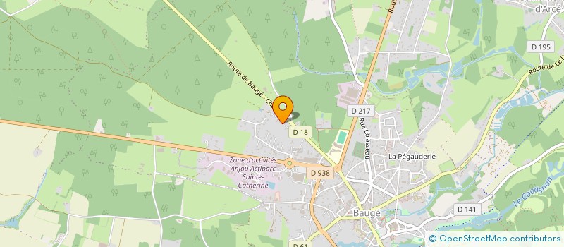 localisation de l'entreprise LA MONTBELIARDE à BAUGE-EN-ANJOU