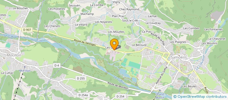 localisation de l'entreprise LA MONTBELIARDE à SAMOENS