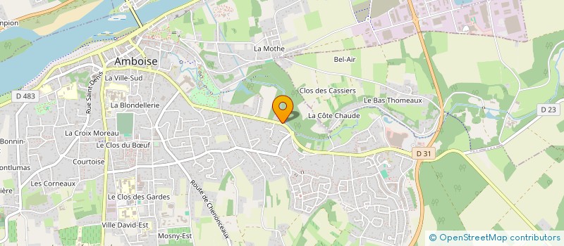 localisation de l'entreprise LA MONTGOLFIERE à AMBOISE