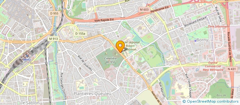 localisation de l'entreprise LA MONTGOLFIERE AUX ROCHES à METZ