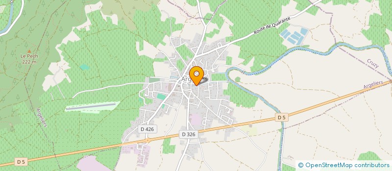 localisation de l'entreprise LA MONTIO PISCINE PIZZERIA  ARGELIERS