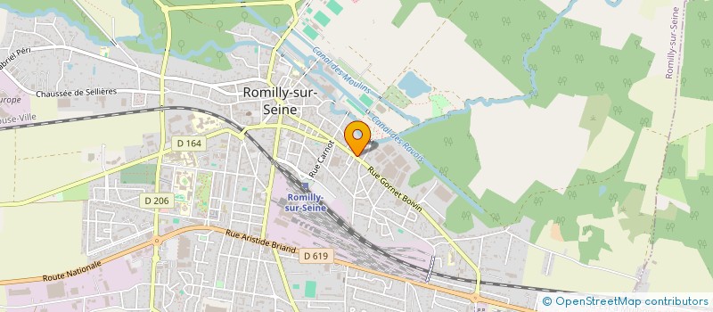 localisation de l'entreprise LA MONTOIS à ROMILLY-SUR-SEINE