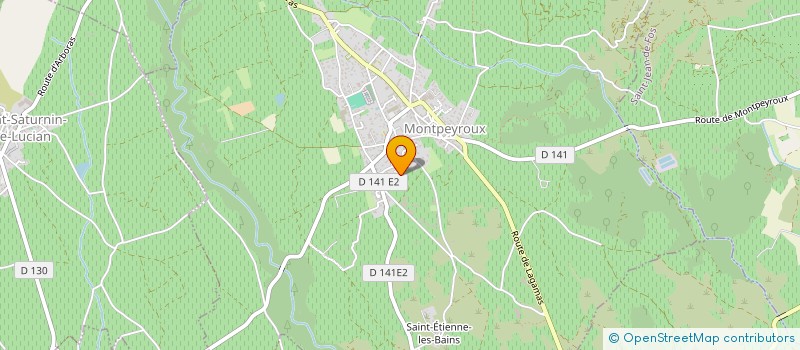 localisation de l'entreprise LA MONTPEYROUSIENNE DE CHARPENTE ET DE COUVERTURE à MONTPEYROUX