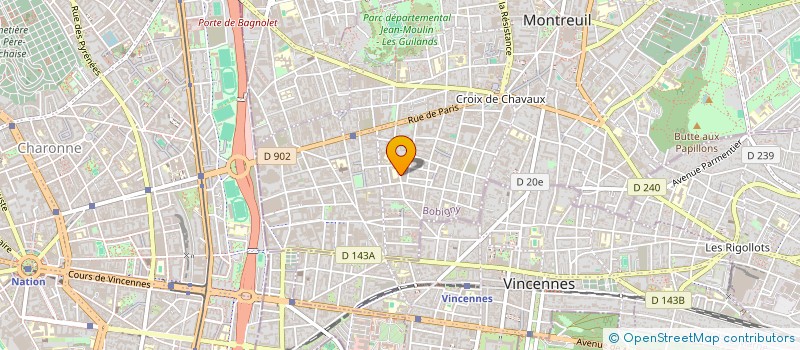 localisation de l'entreprise LA MONTREUILLOISE à MONTREUIL