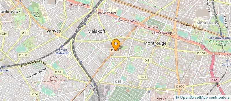 localisation de l'entreprise LA MONTROUGIENNE à MONTROUGE