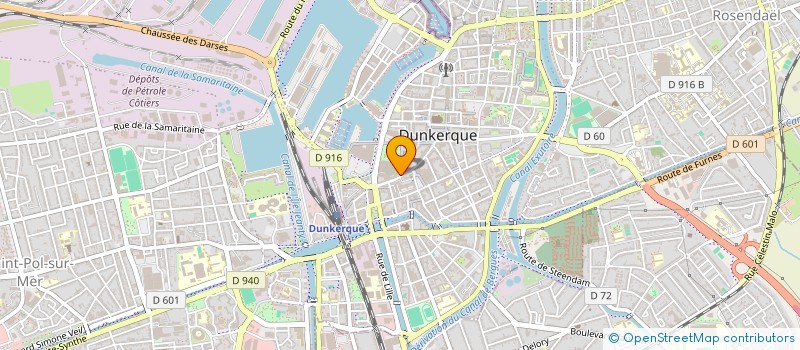 localisation de l'entreprise LA MOON à DUNKERQUE