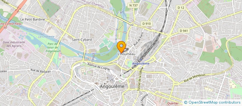 localisation de l'entreprise LA MOQUETTE CHARENTAISE à ANGOULEME