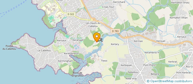 localisation de l'entreprise LA MORANDIERE  CONCARNEAU