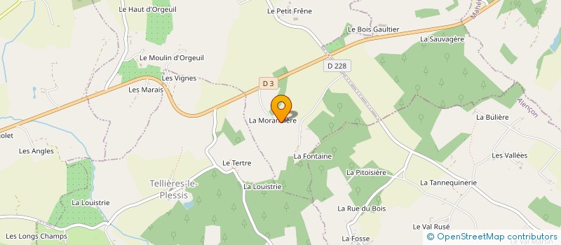 localisation de l'entreprise LA MORANDIERE DES MOUTIS à FERRIERES-LA-VERRERIE
