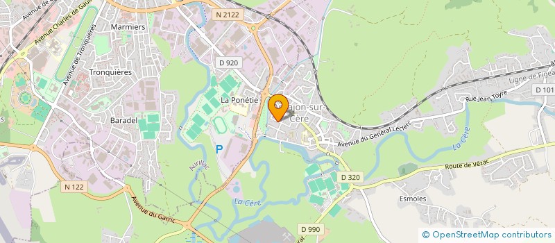 localisation de l'entreprise LA MORDOREE à ARPAJON-SUR-CERE