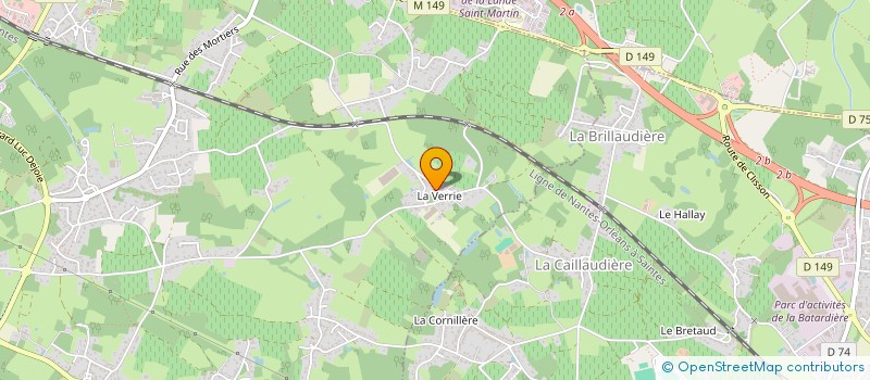 localisation de l'entreprise LA MORDOREE  VERTOU