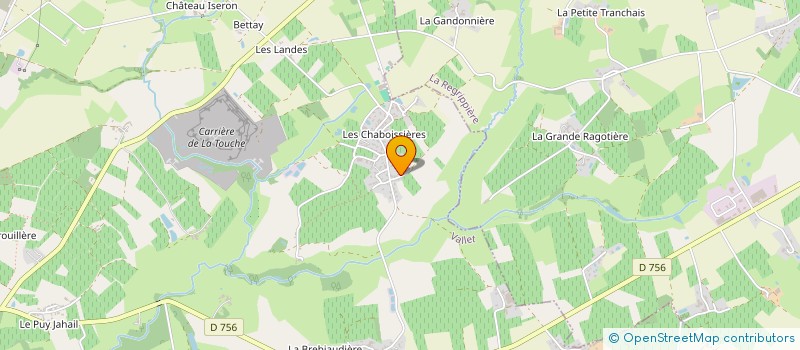 localisation de l'entreprise LA MORDOREE VALLETAISE  VALLET