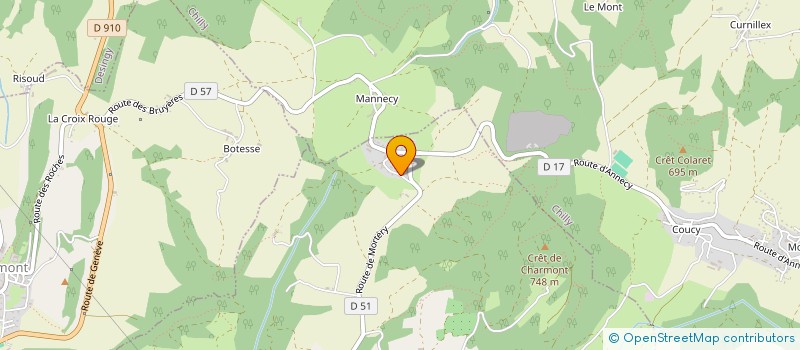 localisation de l'entreprise LA MORGE  MENTHONNEX-SOUS-CLERMONT