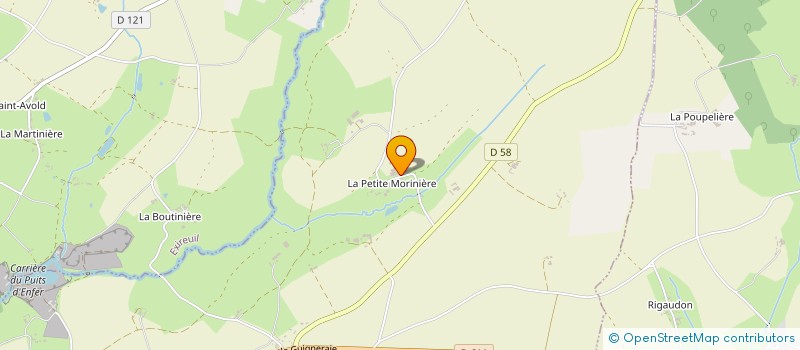 localisation de l'entreprise LA MORINIERE  NANTEUIL