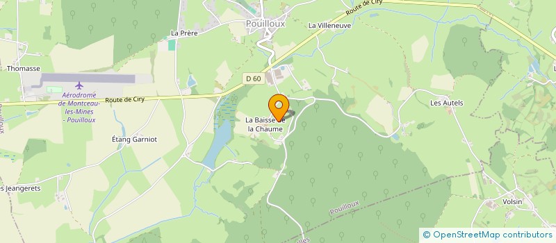 localisation de l'entreprise LA MORVANDELLE  POUILLOUX