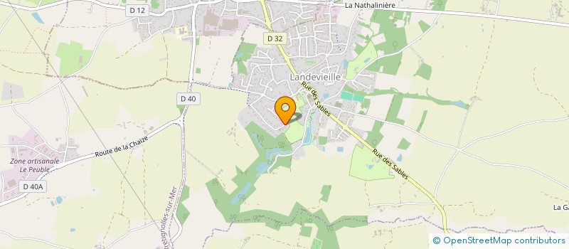 localisation de l'entreprise LA MOSAIK DES METIERS D ARTS à LANDEVIEILLE