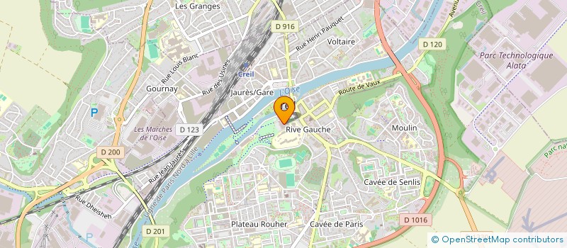 localisation de l'entreprise LA MOSAIK EN FUSION  CREIL