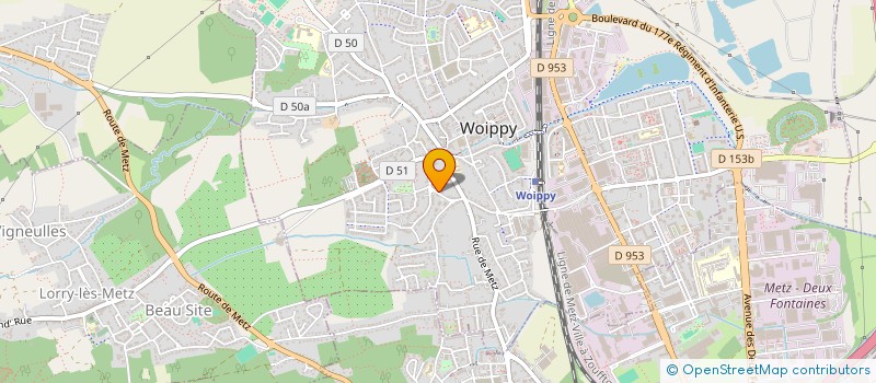localisation de l'entreprise LA MOSELLANE FORESTIERE à WOIPPY