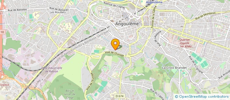 localisation de l'entreprise LA MOSTAFIA à ANGOULEME