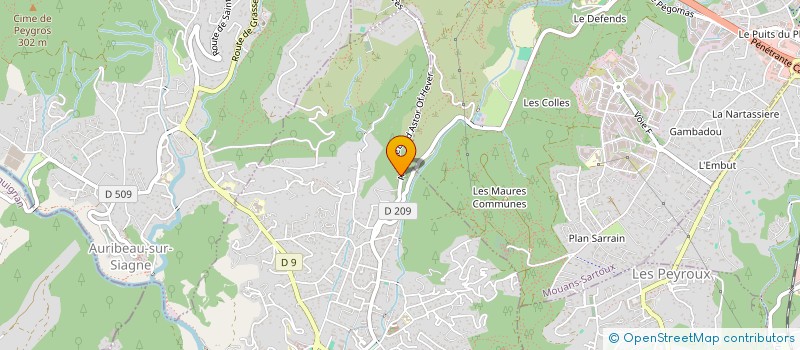 localisation de l'entreprise LA MOTE  PEGOMAS