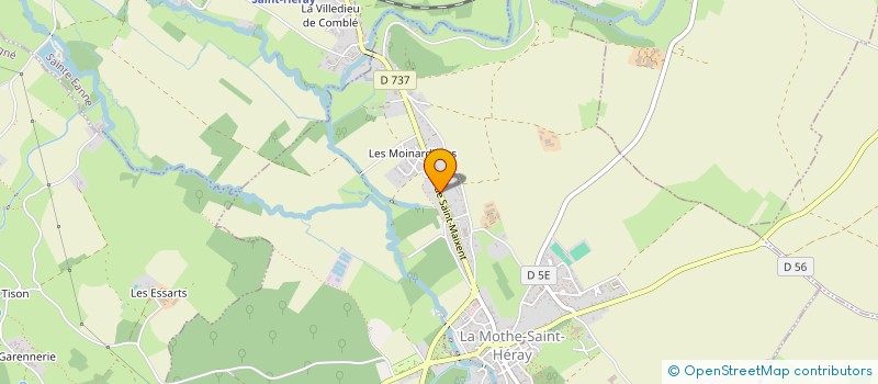 localisation de l'entreprise LA MOTHE DISTRIBUTION à LA MOTHE-SAINT-HERAY