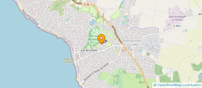 localisation de l'entreprise LA MOTINE à BRETIGNOLLES-SUR-MER