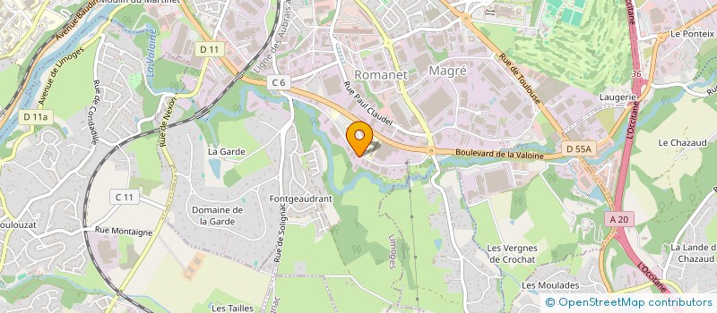 localisation de l'entreprise LA MOTO à LIMOGES