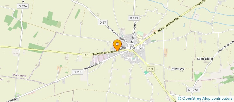 localisation de l'entreprise LA MOTOCULTURE DROMOISE  CLEON-D'ANDRAN