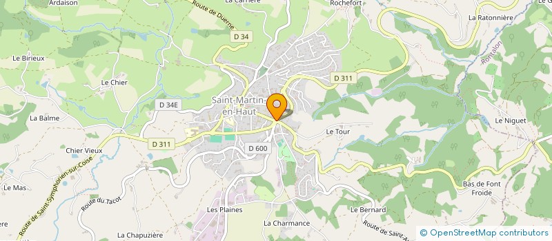 localisation de l'entreprise LA MOTOR'S  SAINT-MARTIN-EN-HAUT