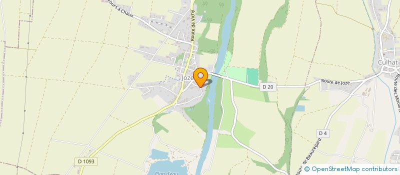 localisation de l'entreprise LA MOTRICE, PAYSAGISTES EUROPEENS  JOZE