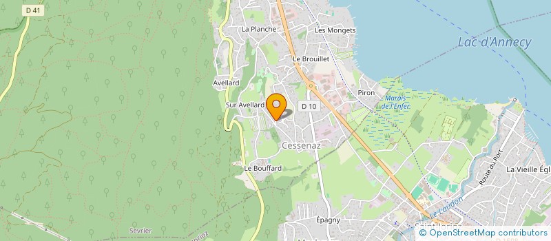 localisation de l'entreprise LA MOTTE 135  SEVRIER