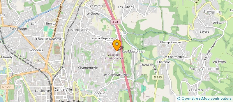 localisation de l'entreprise LA MOTTE 2013  AIX-LES-BAINS