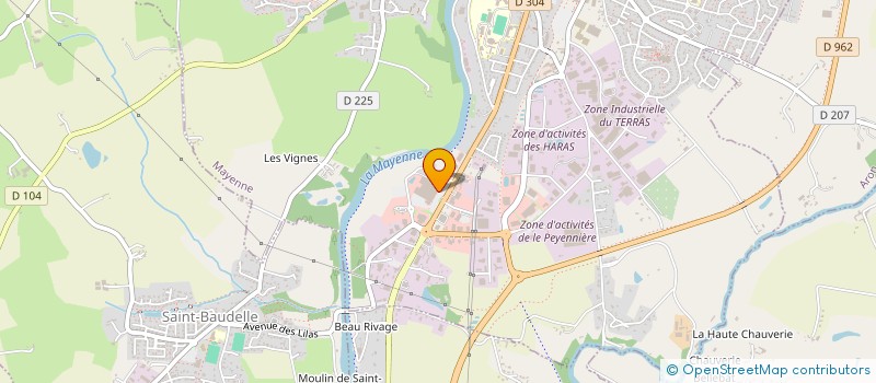 localisation de l'entreprise LA MOTTE à MAYENNE