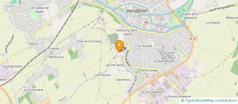 localisation de l'entreprise LA MOTTE  VENDOME