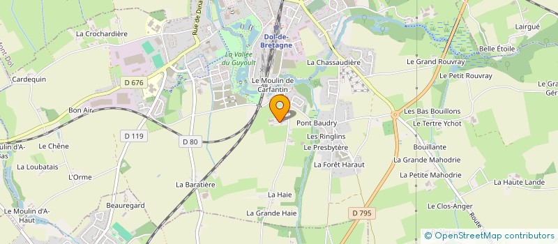 localisation de l'entreprise LA MOTTE à ROZ-LANDRIEUX