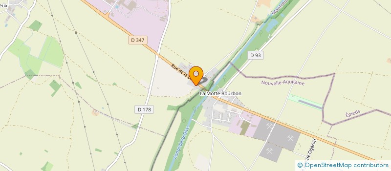 localisation de l'entreprise LA MOTTE  MONTREUIL-BELLAY