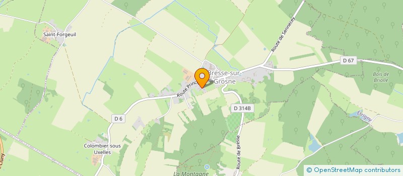 localisation de l'entreprise LA MOTTE  BRESSE-SUR-GROSNE