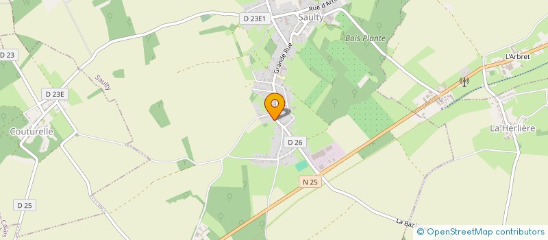 localisation de l'entreprise LA MOTTE  SAULTY