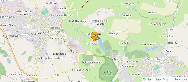 localisation de l'entreprise LA MOTTE  MAEN ROCH