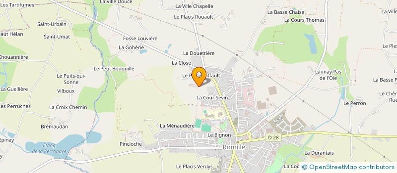 localisation de l'entreprise LA MOTTE COULEUR à ROMILLE