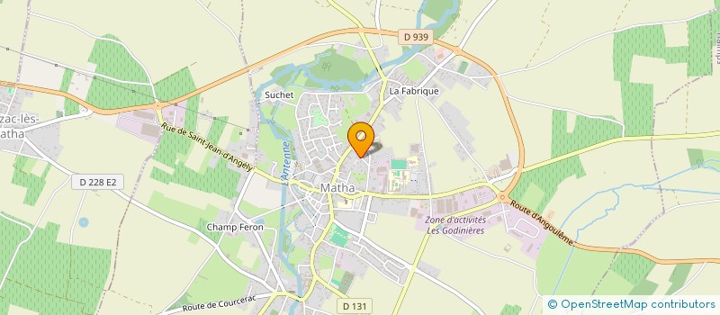 localisation de l'entreprise LA MOTTE DES FEES  MATHA