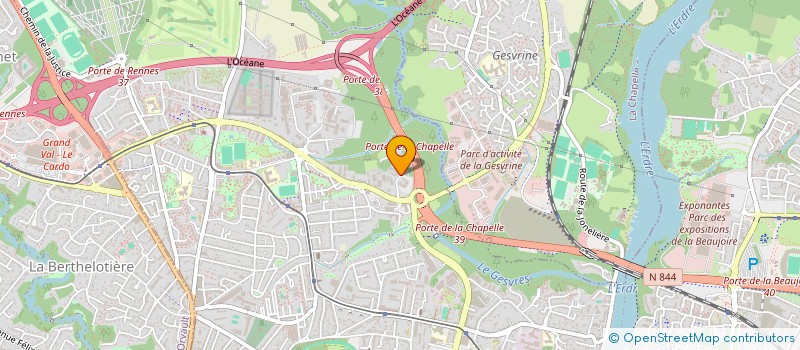 localisation de l'entreprise LA MOTTE ROUGE à NANTES