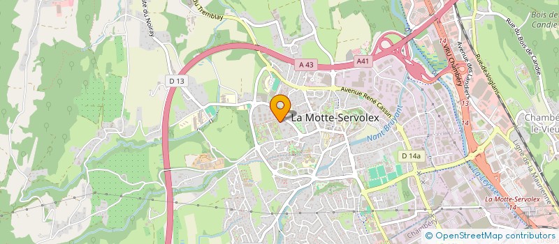 localisation de l'entreprise LA MOTTE SERVOLEX  LA MOTTE-SERVOLEX