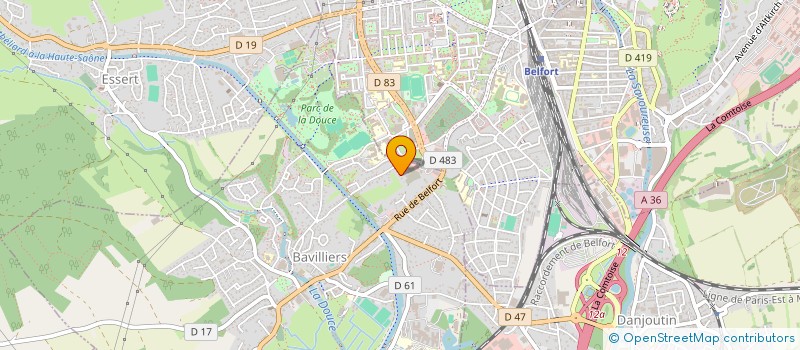localisation de l'entreprise LA MOUCHE à BAVILLIERS