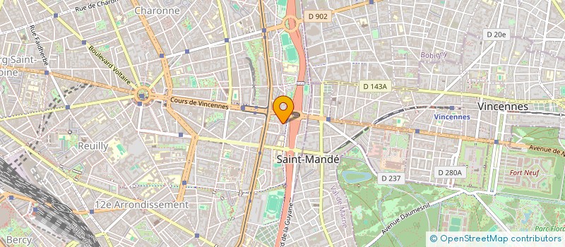 localisation de l'entreprise LA MOUCHE LE MUR  PARIS