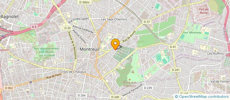 localisation de l'entreprise LA MOUEE à MONTREUIL