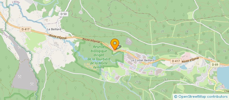 localisation de l'entreprise LA MOUETTE  GERARDMER